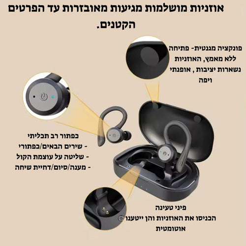 אוזניות ספורט אלחוטיות מבית CHASEY PRO